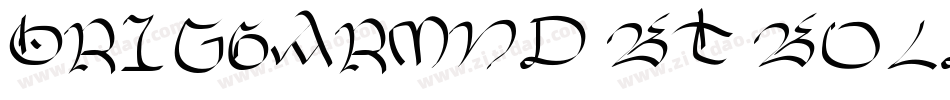 OrigGarmnd BT Bold字体转换